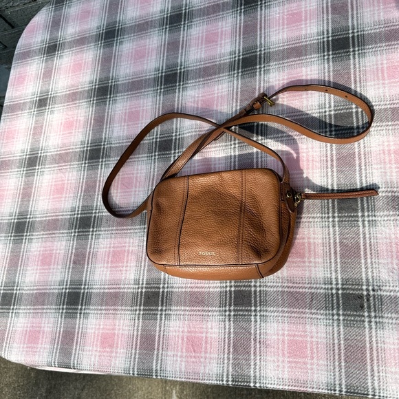 Fossil Handbags - Fossil leather cross body brown2 great condition